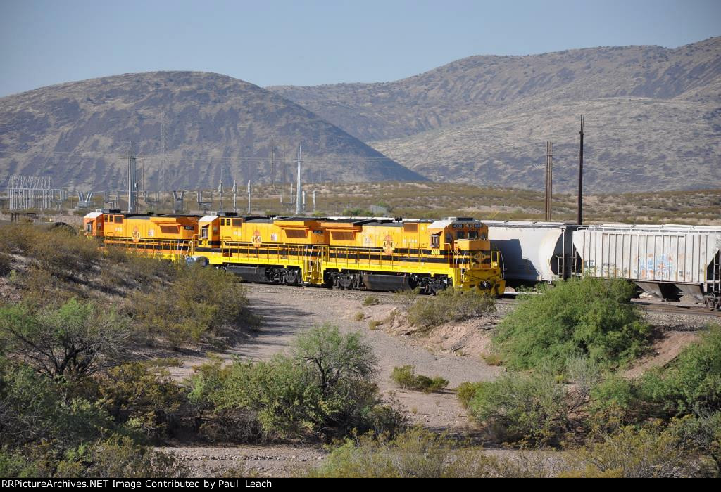 Road train prepares to swap cars at South Siding